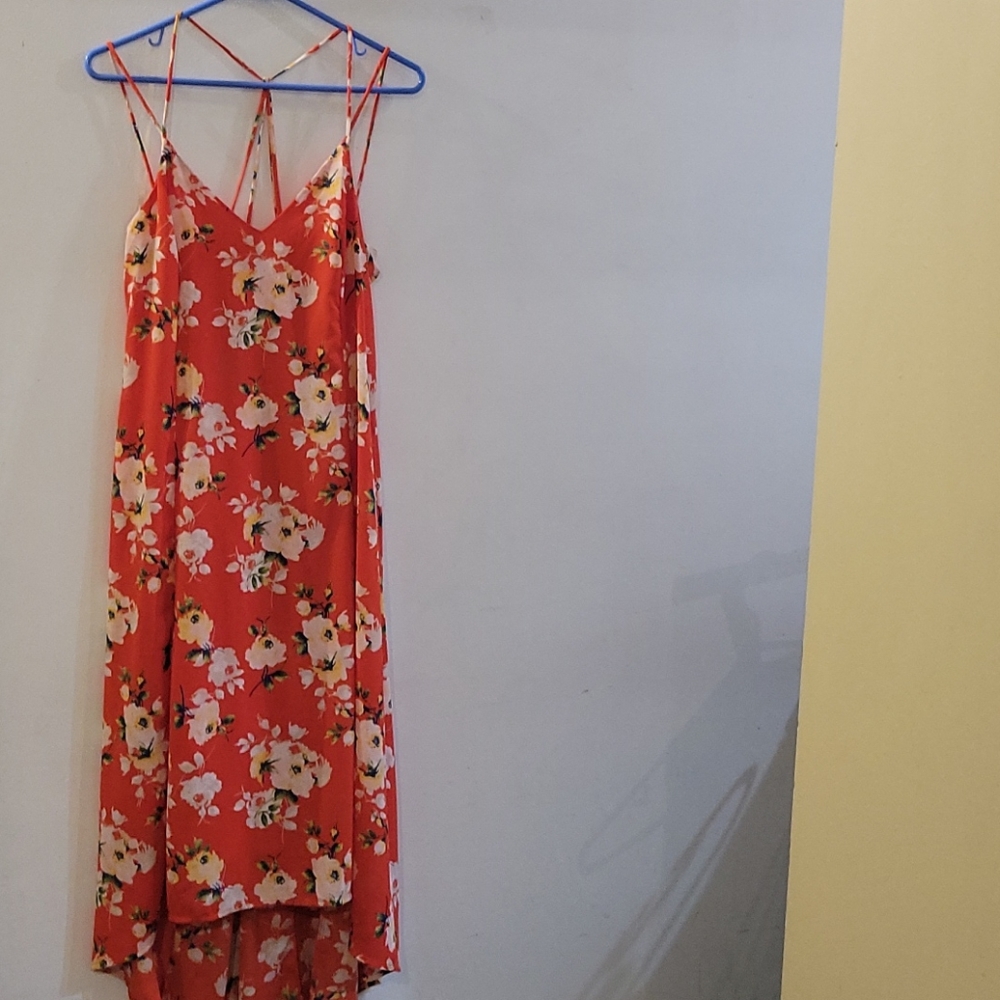 Lush- Floral High-Low Dress